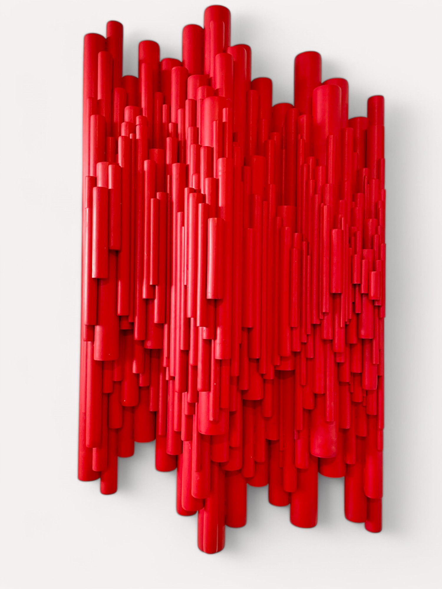 Sculpture aux tubes rouges "Sibelius"