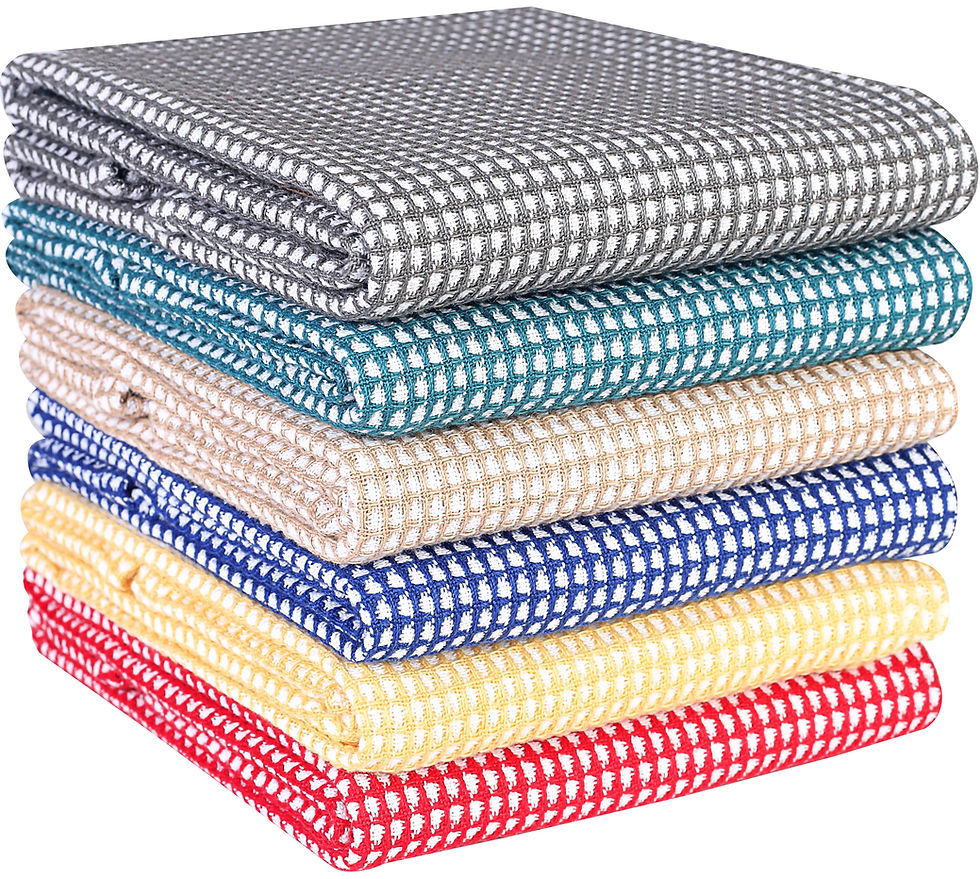 Thumbnail: Classic Waffle Kitchen Dish Tea Towels 18x28 Set of 2