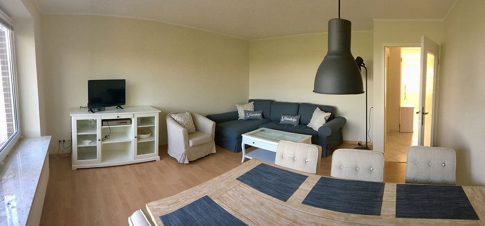 Wohnzimmer mit Schlafsofa