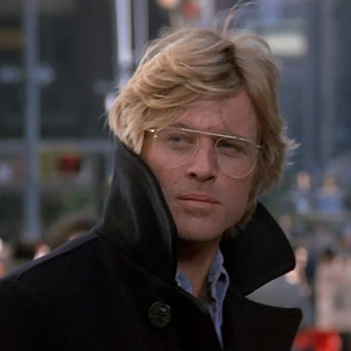 Robert Redford wearing aviators