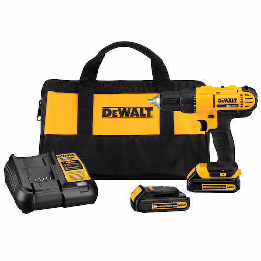 DEWALT 20V Max Cordless Drill/Driver Kit 