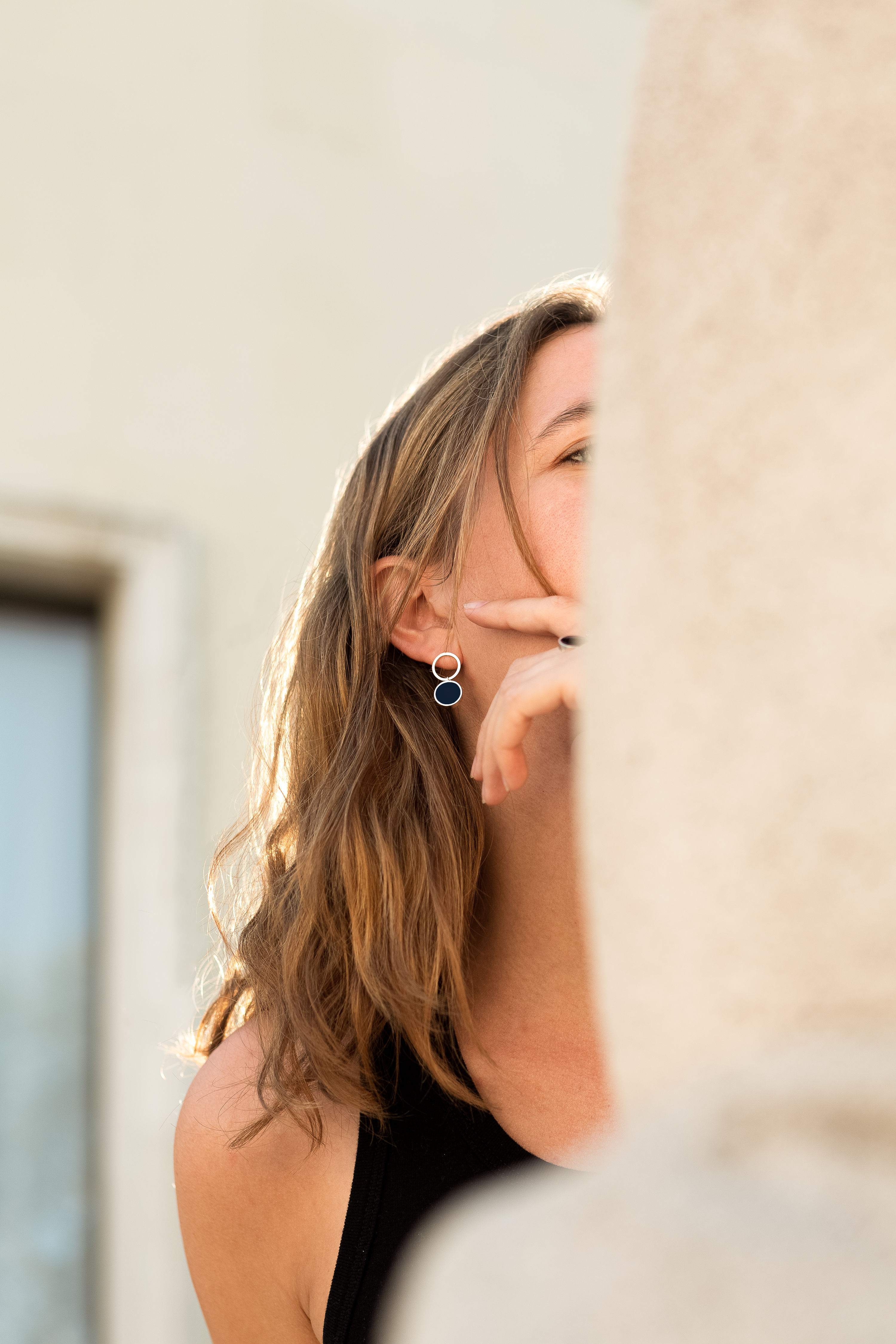 Boucles d'oreilles Séléné - Argent