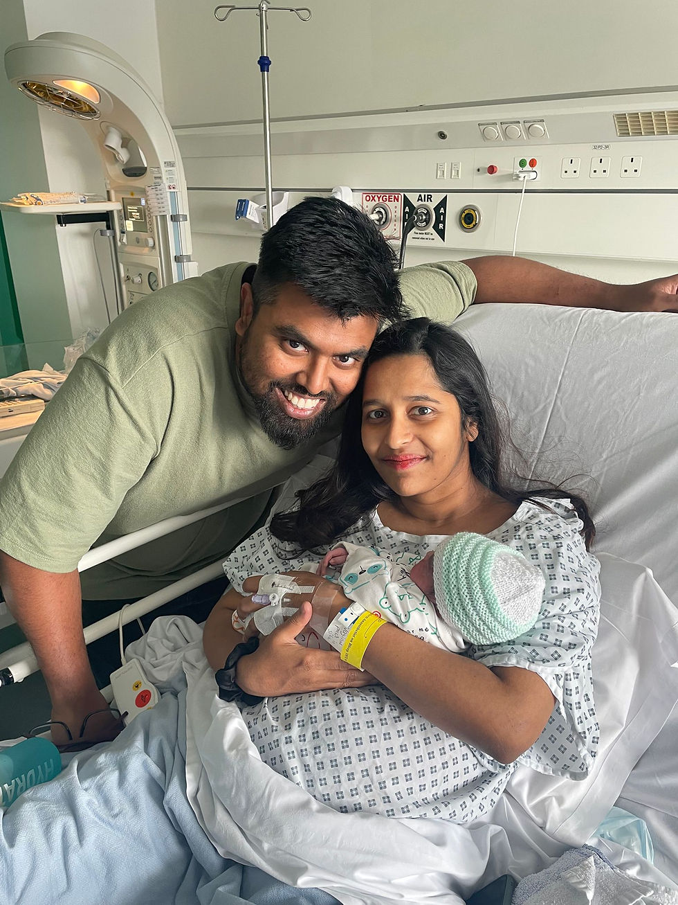 Tiny Toes, button nose...he's finally here! We welcomed our baby boy in 4th June 2025. We're tired, happy and totally in love!