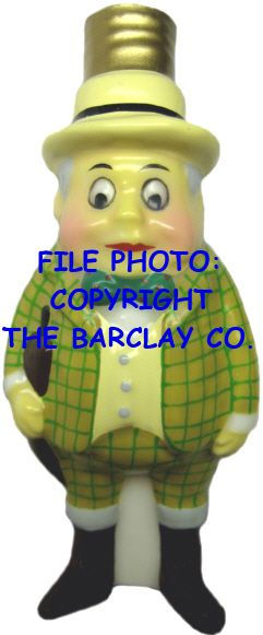 #BC-061 - Palmer Cox Brownies "Milk Glass" Bulb Cover - Brownie Englishman