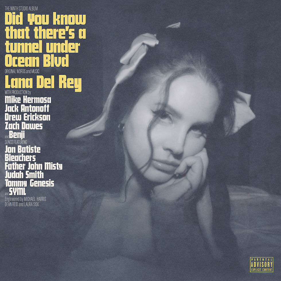Did You Know that There's a tunnel under ocean blvd. Lana del Rey album cover
