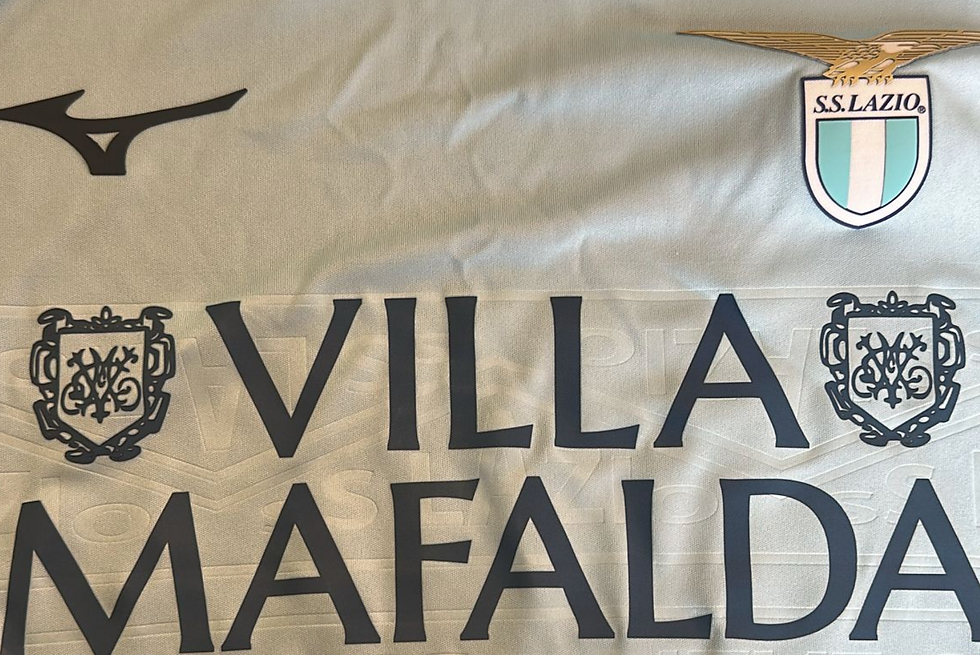 Lazio-Juventus: Villa Mafalda è il nuovo sponsor sulla maglia della Lazio