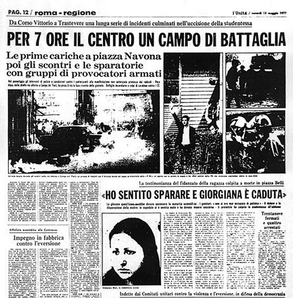 «Si sente ancora battere il cuore di su ponte Garibaldi»: oggi il 48 esimo anniversario della morte di Giorgiana Masi