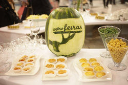 Decoração com Escultura em Frutas