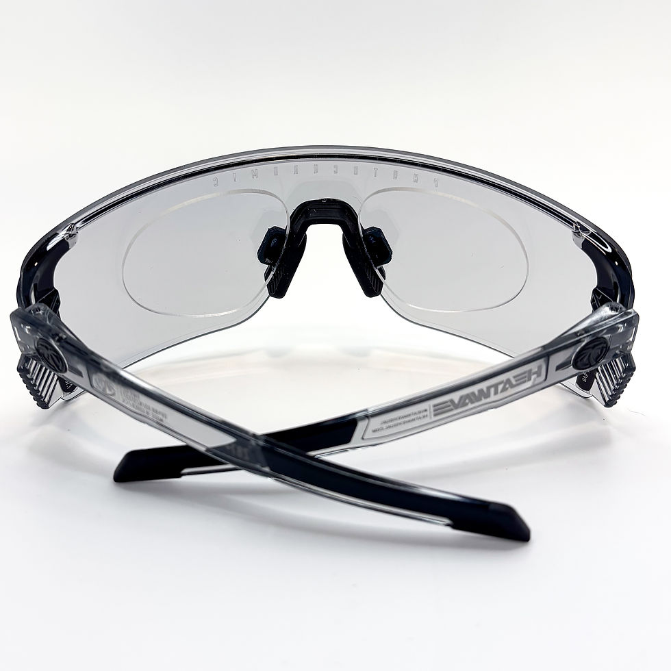 Thumbnail: Prescription Heat Wave Skynet Photochromic Z87+ Safety Sunglasses with SVED Rx Insert Back View