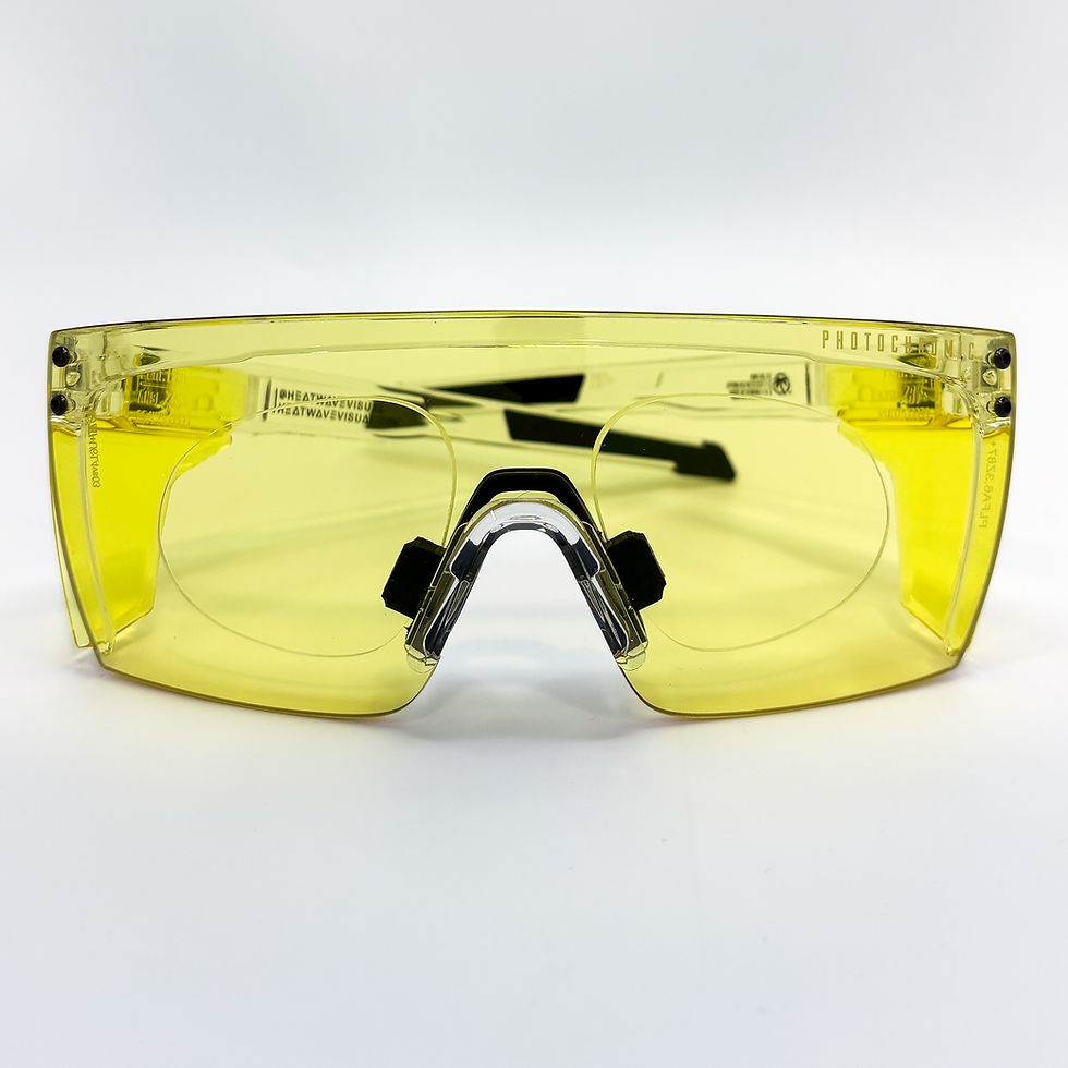 Prescription Heat Wave Performance Z87+ Lazer Face Easy Rider Photochromic with SVED Rx Insert Front View