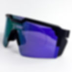 Prescription Heat Wave Future Tech Black Ultra Violet Lens Z87+ Polarized with SVED Rx Insert Side View