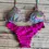 Thumbnail: Ripple Fixo Flower Pink Bikini Set