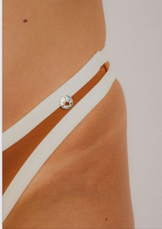 Thumbnail: Solara Bikini - Brown & Ivory