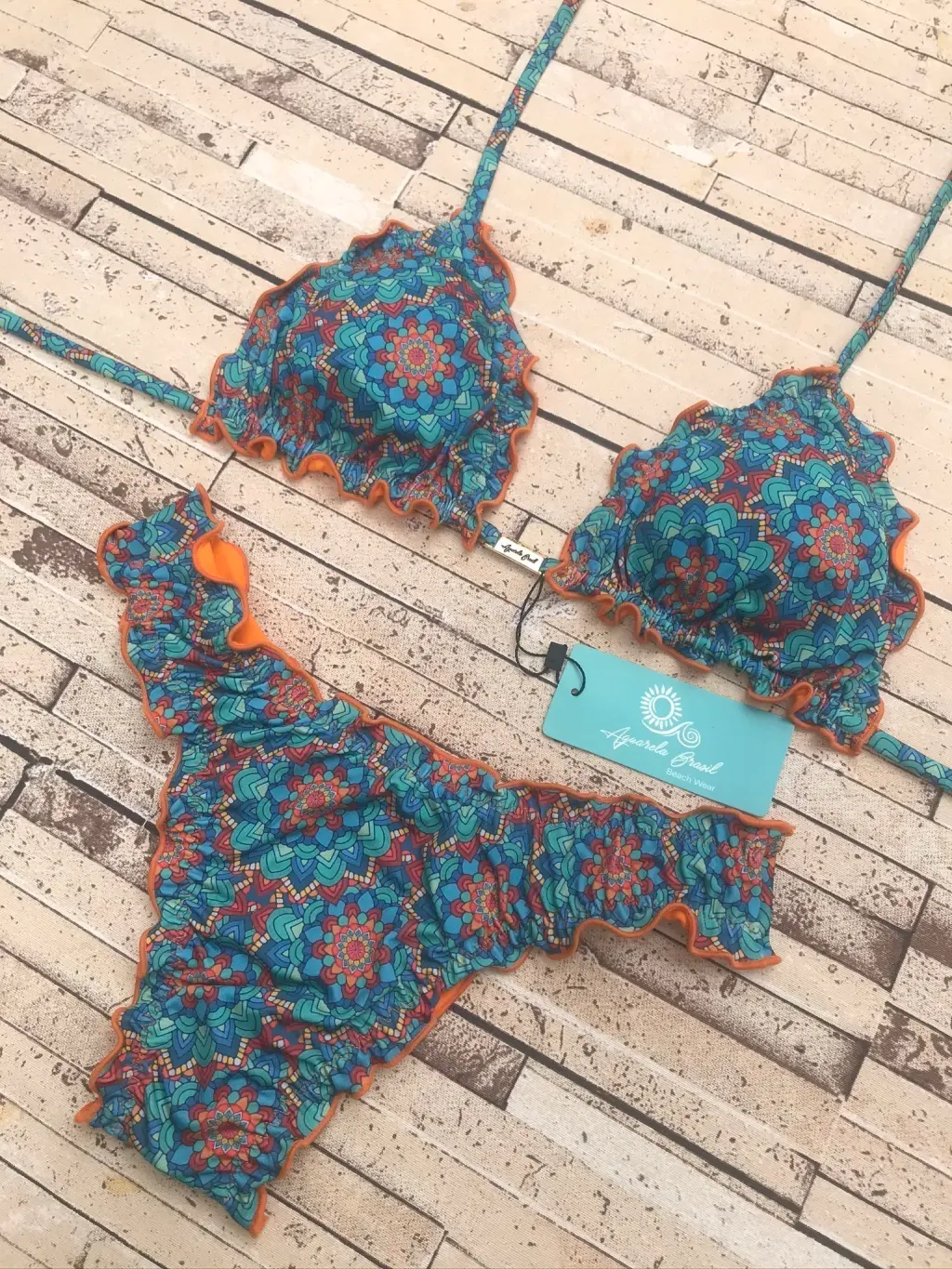 Ripple Fico Double Mandala Bikini with UV 50+ Protection | Ships from Calgary