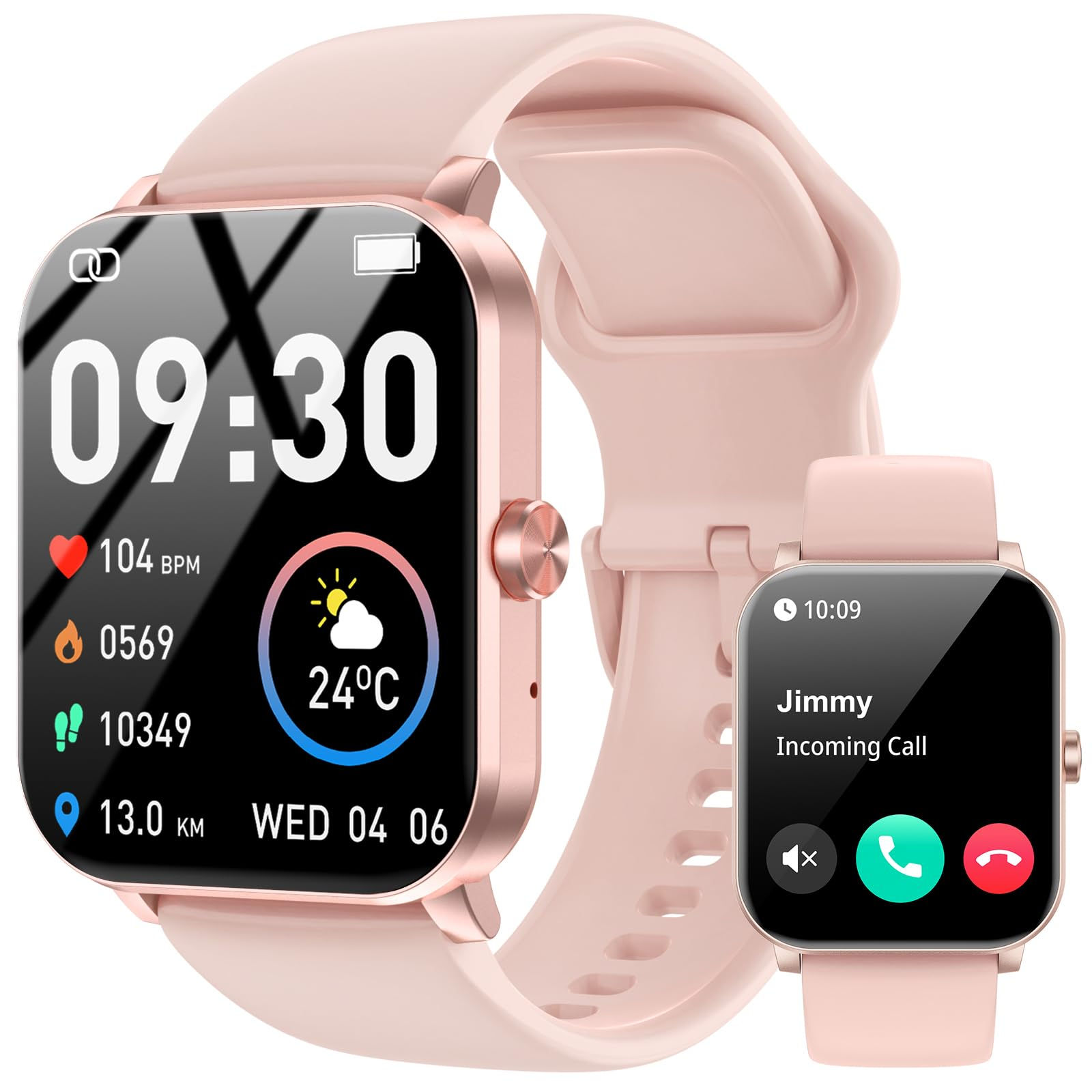 Jacoosa Smart Watch 1.85" HD Smartwatch for Men Women (Answer/Make Calls) Fitnes