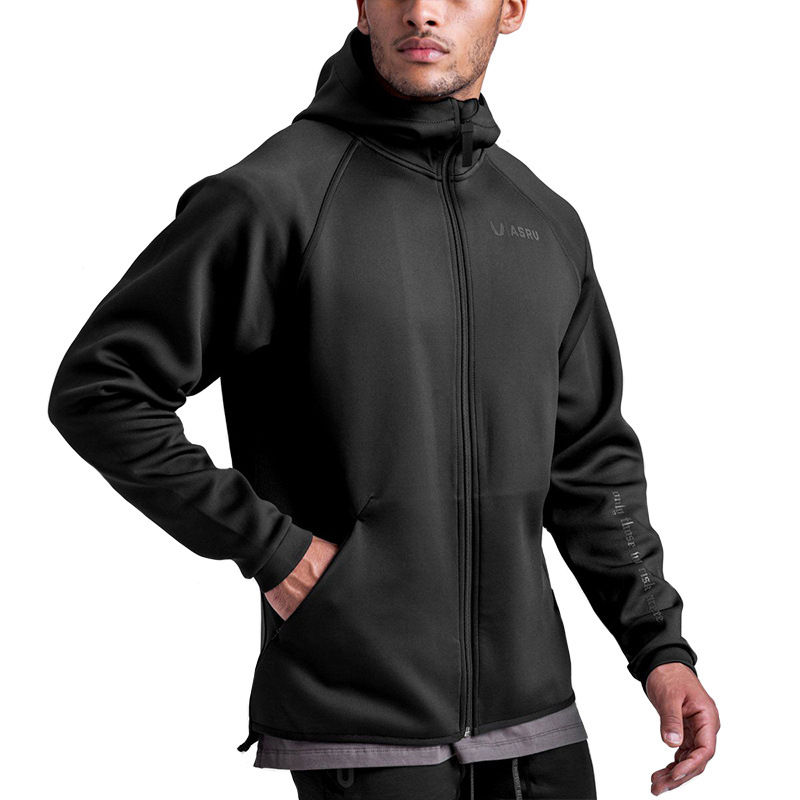 Trendy Men's Hooded Cardigan Sweater in Solid Color