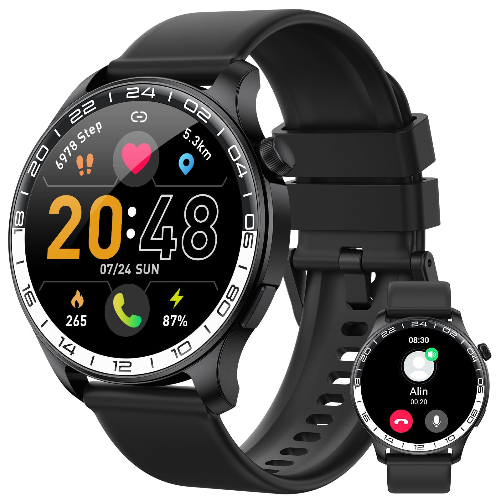 Smart Watch 1.43" Smartwatch for Men Women (Answer/Make Call) Fitness Tracker wi