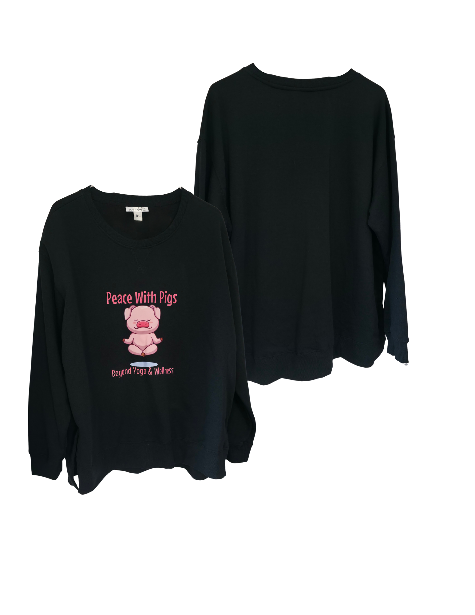 Beyond Yoga & Wellness Peace with Pigs Sweatshirt