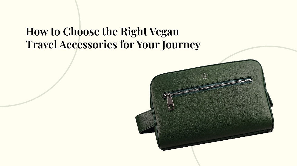 How to Choose the Right Vegan Travel Accessories for Your Journey