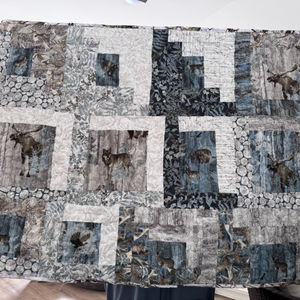 Winter Wildlife Scrap Couch Quilt