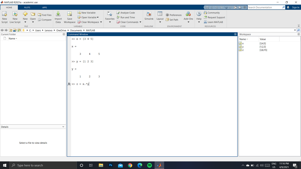 Multiply matrices corresponding to its elements in MATLAB