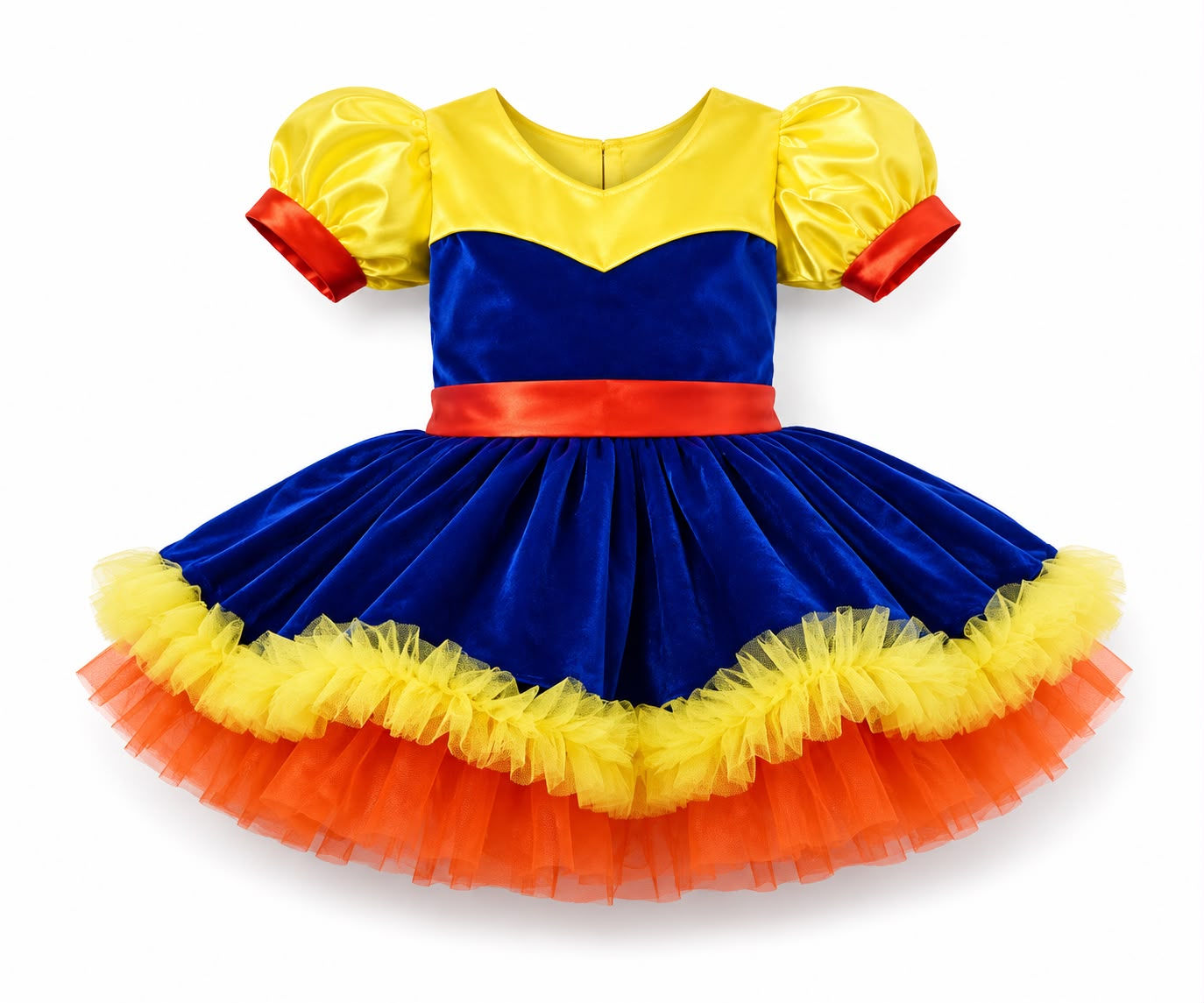 Vestido de Fiesta con Olanes de Tul