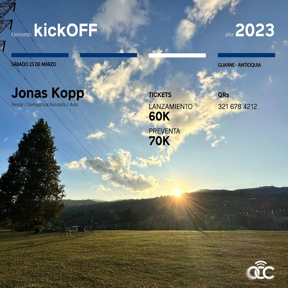 🍃OCC PRESENTA - JONAS KOPP - kick OFF - AIRE 💨