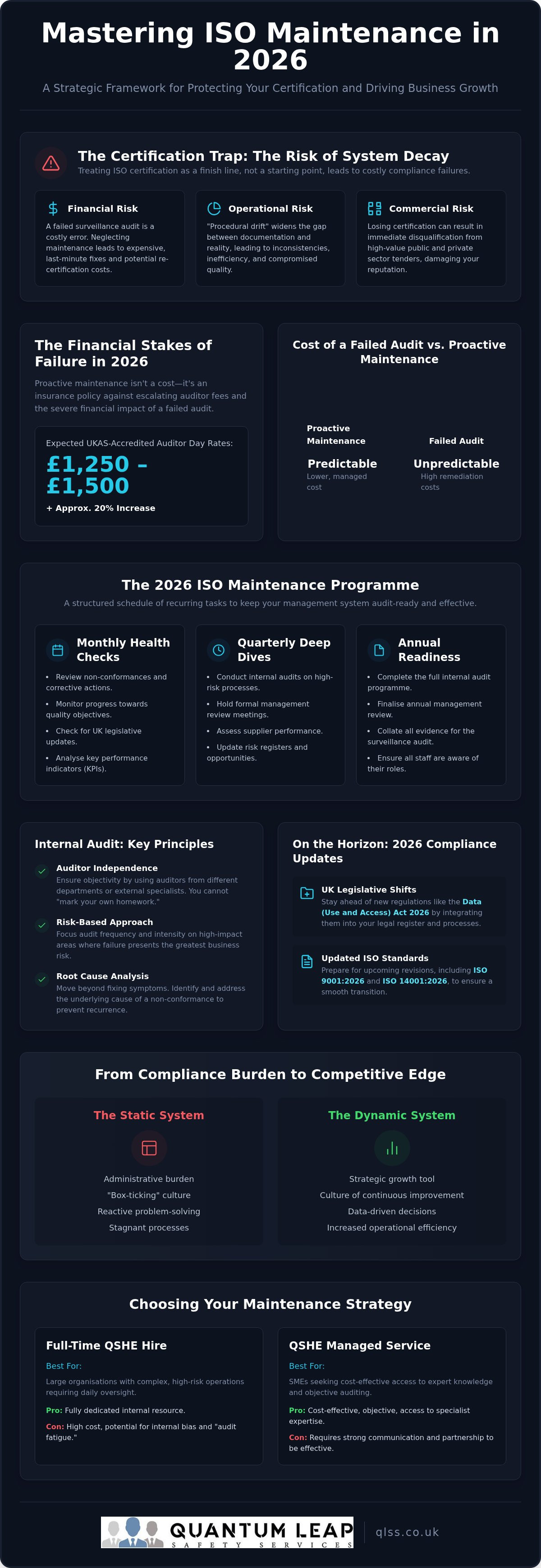 ISO management system maintenance
