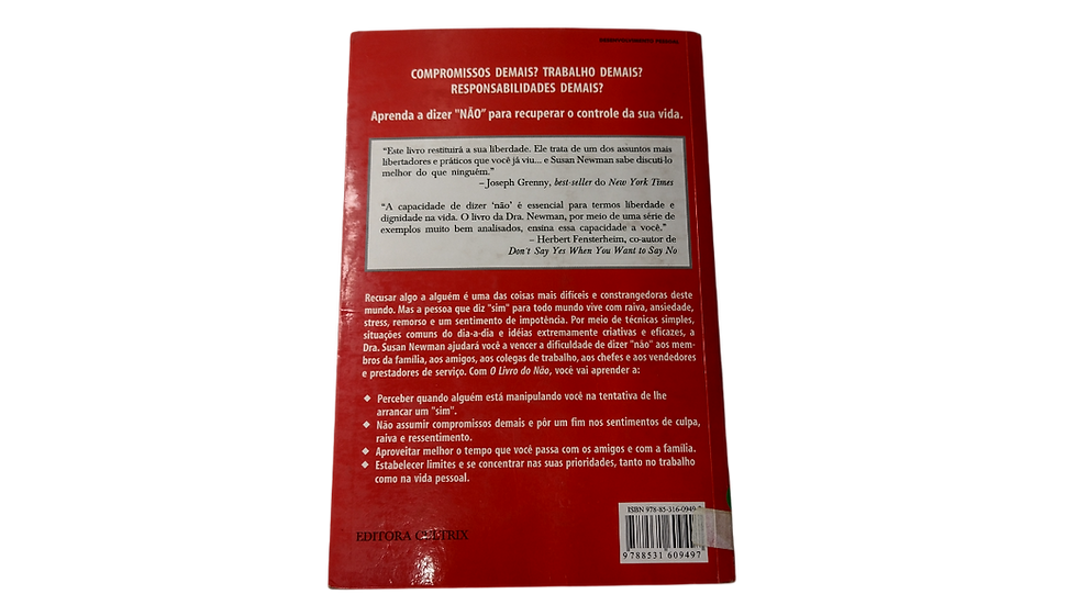 Miniatura: Livro - O Livro Do Não - Dra Susan Newman - Raro