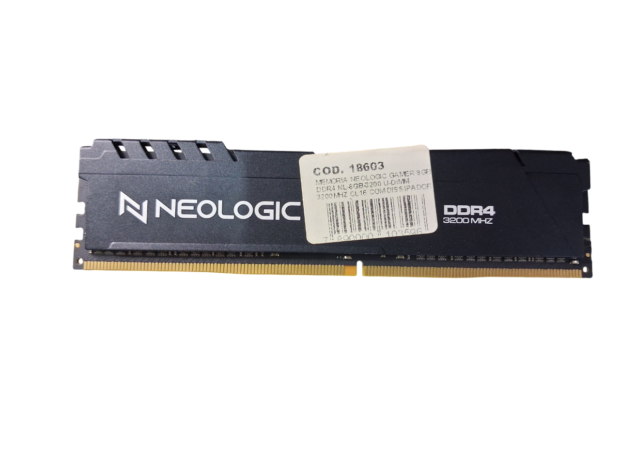 8 Gb De Memória Ram Ddr4 Neologic 3200 Mhz U-dimm 1.35v