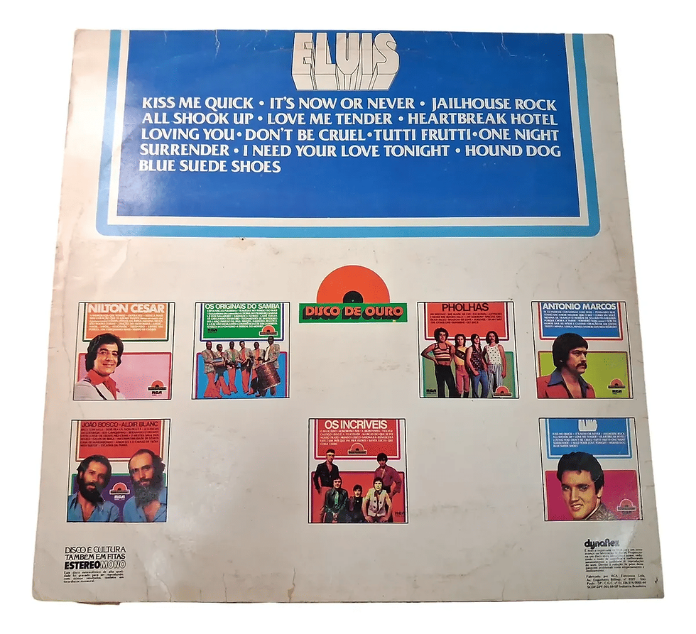 Miniatura: Lp - Elvis Presley - Disco De Ouro - Raridade