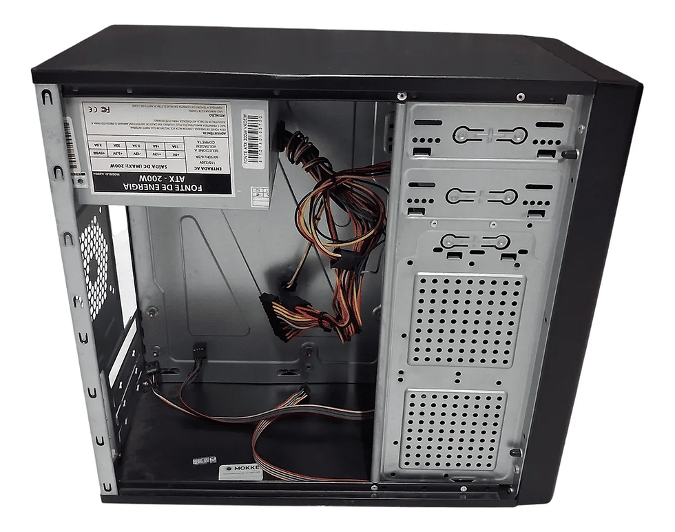 Miniatura: Gabinete Atx Com 2 Baias - Standart - Com Fonte - Preto