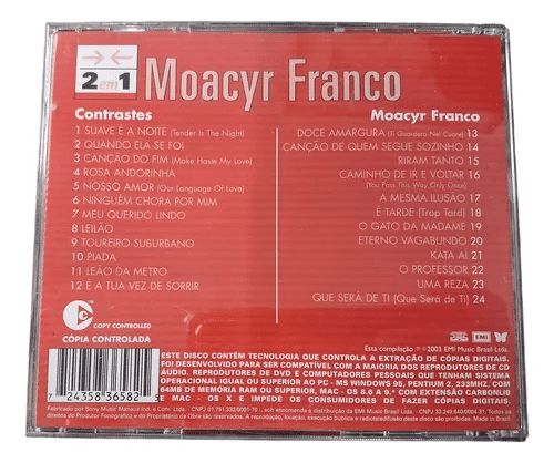 Miniatura: Cd - Moacyr Franco - 2 Em 1 - Semi Novo