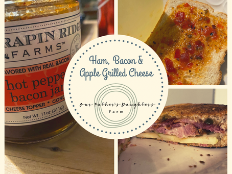Leftover Ham, Bacon & Apple Grilled Cheese