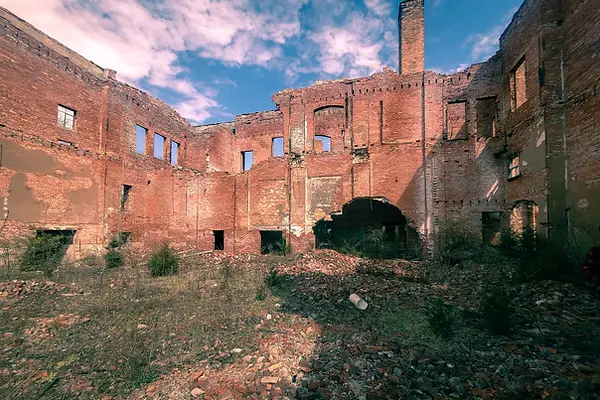Aerial image of the Spartanburg High School, Indiana