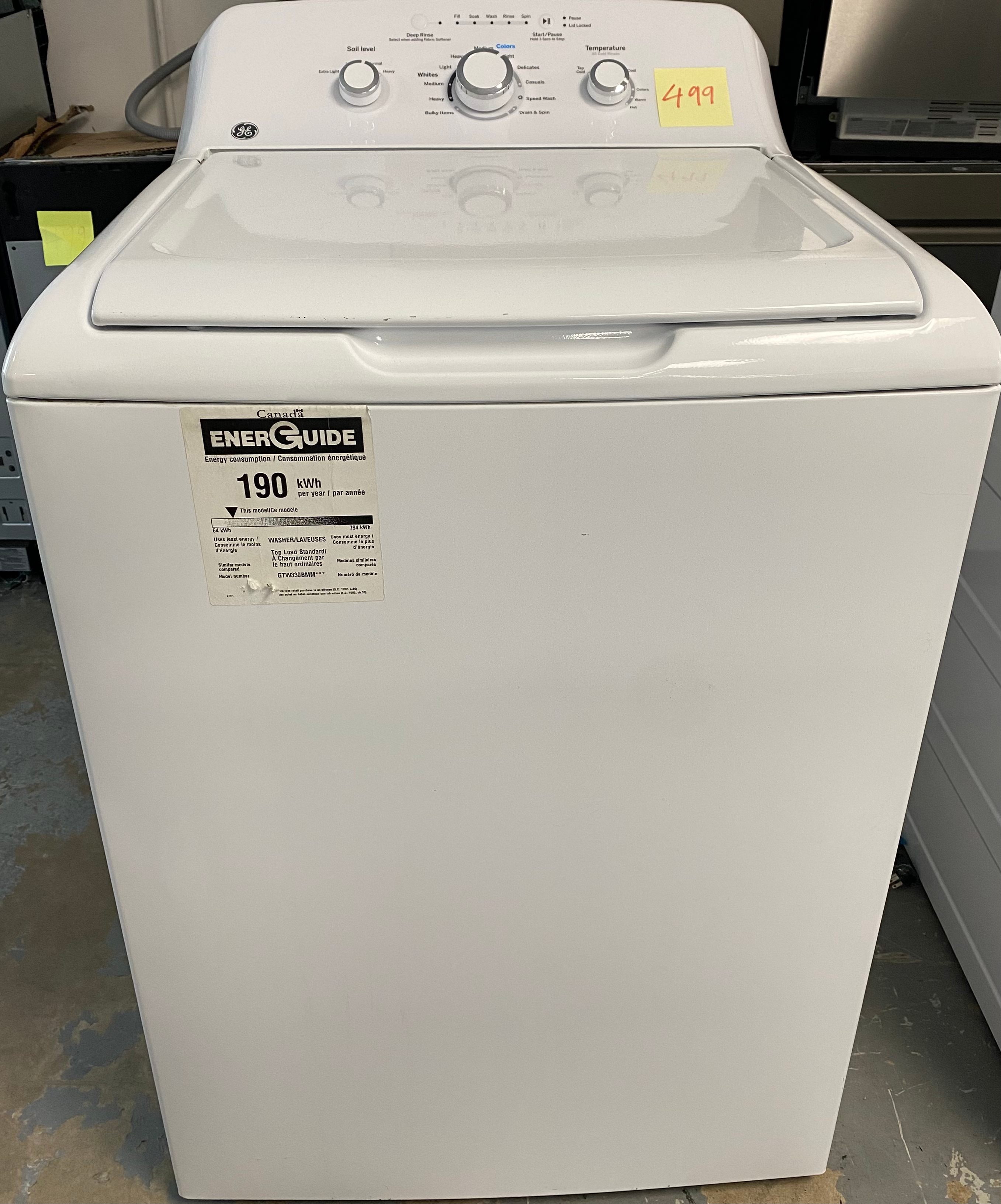 GE top load washer - Used