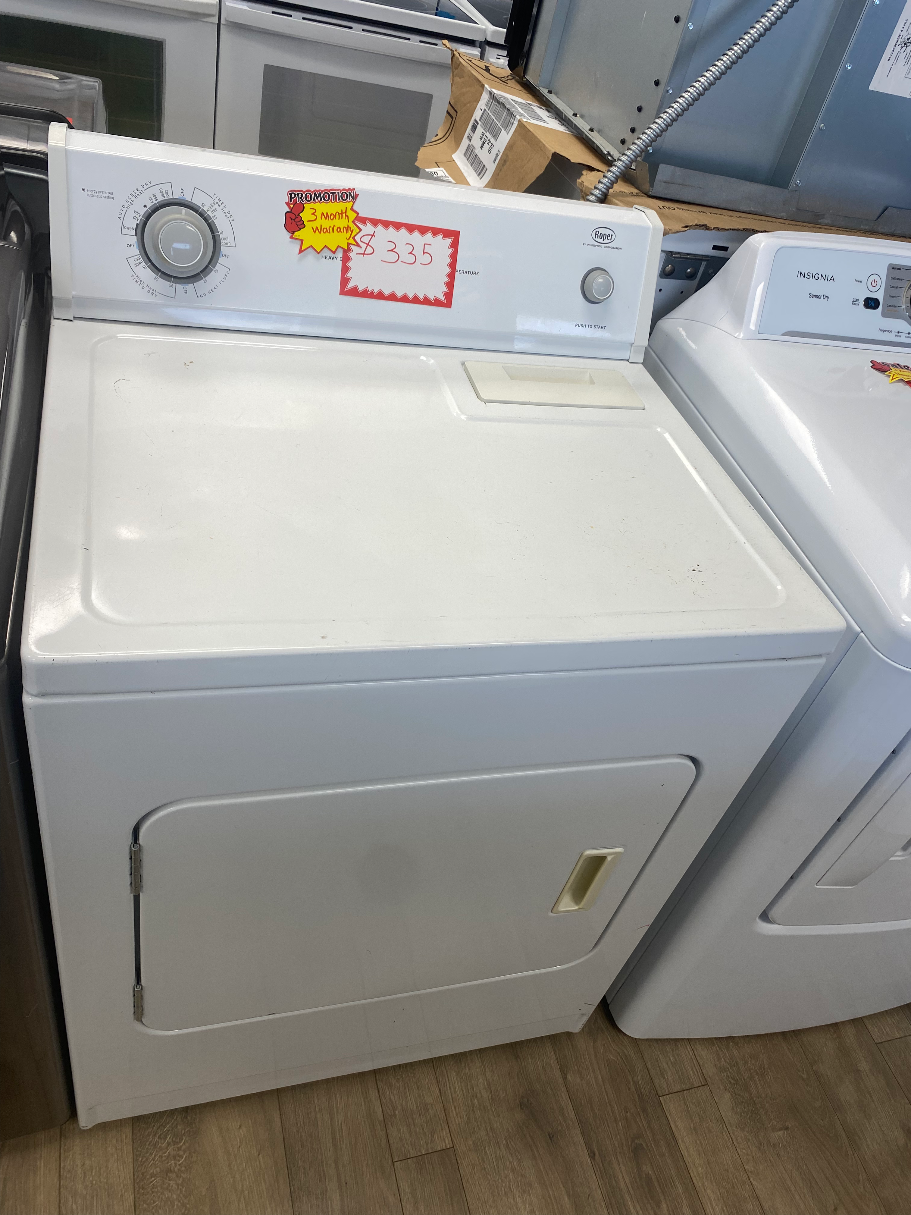 27” roper dryer-YREX6634RQ1