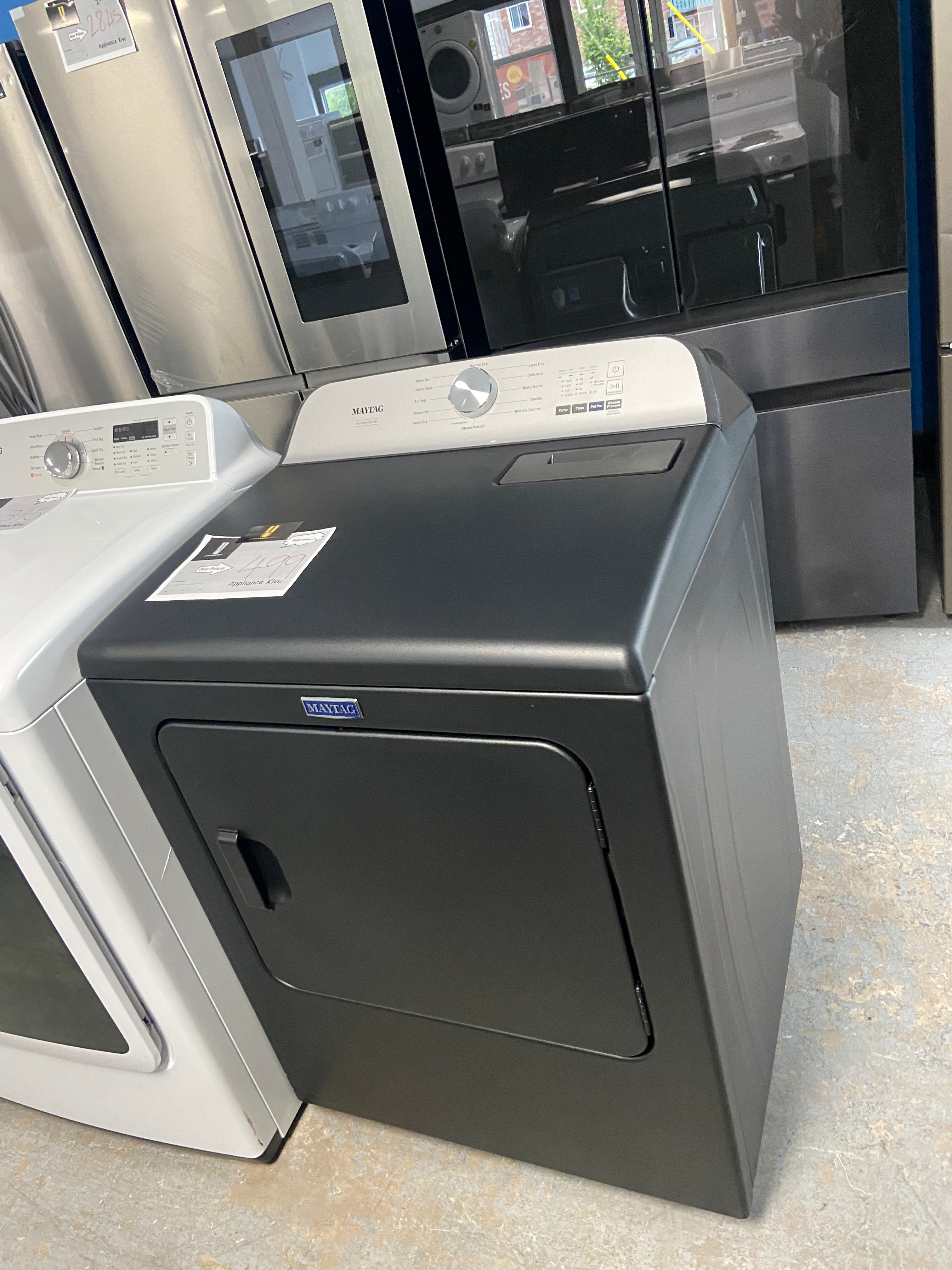 Extra large capacity Maytag Black Dryer