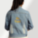 Personalized denim jacket back