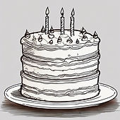 line art birthday cake single layer.jpg