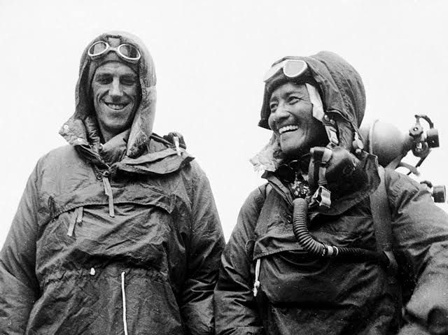 Edmund Hillary (Left) and Tenzing Norgay (Right)