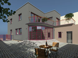 Hof - aus Südwesten - Variante