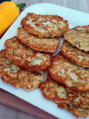 Placuszki z cukinii z koperkiem