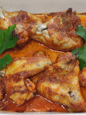 Pieczone skrzydełka w ketchupie i majonezie