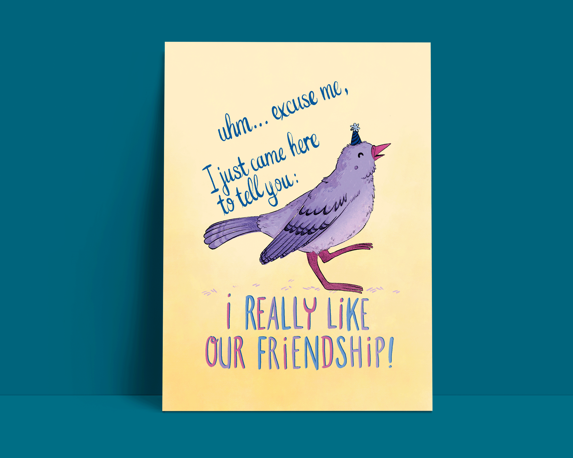 I really like our friendship / postcard