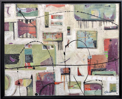 Keep the Course abstract painting
