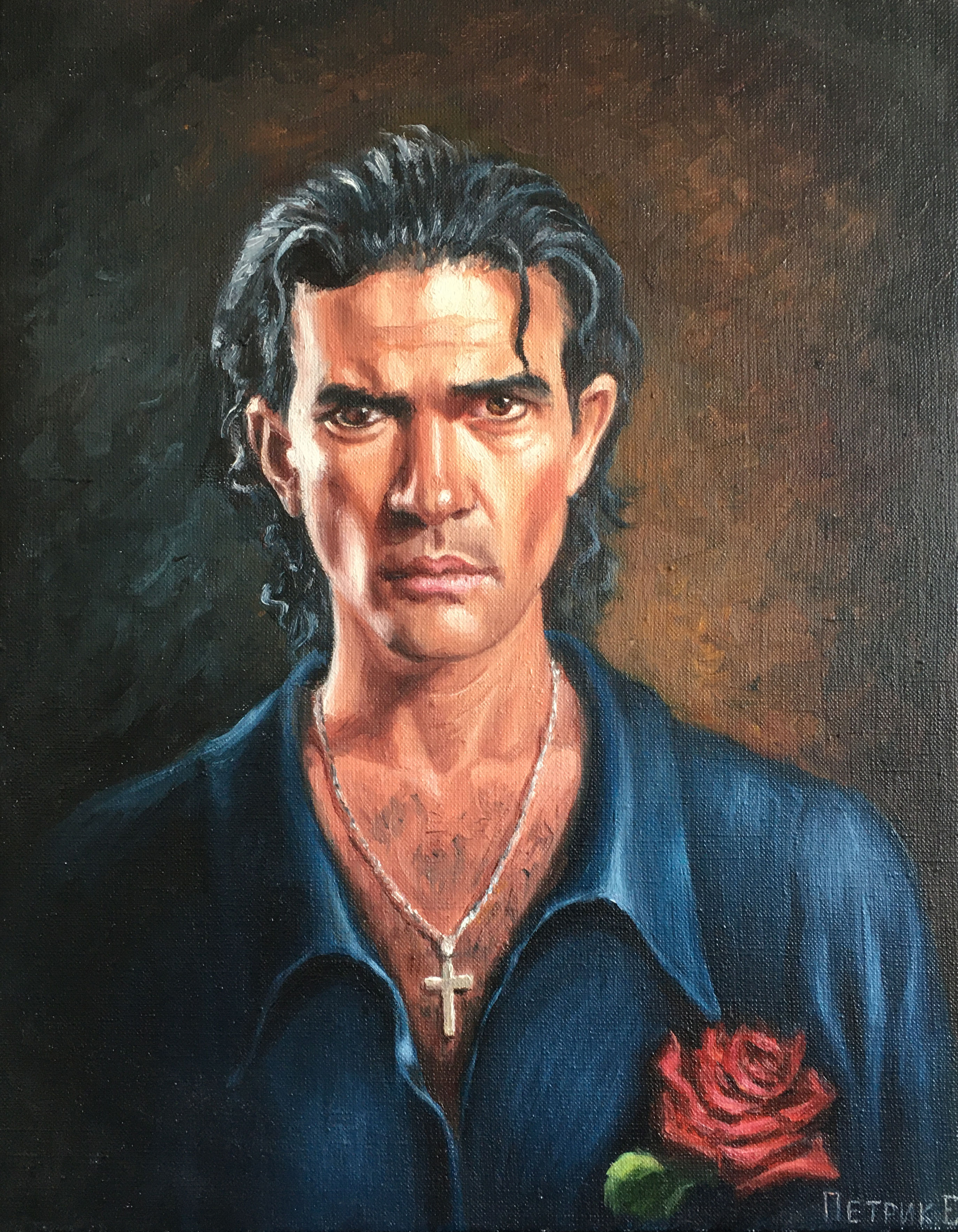 Portrait of Antonio Banderas (35 x 45cm.)