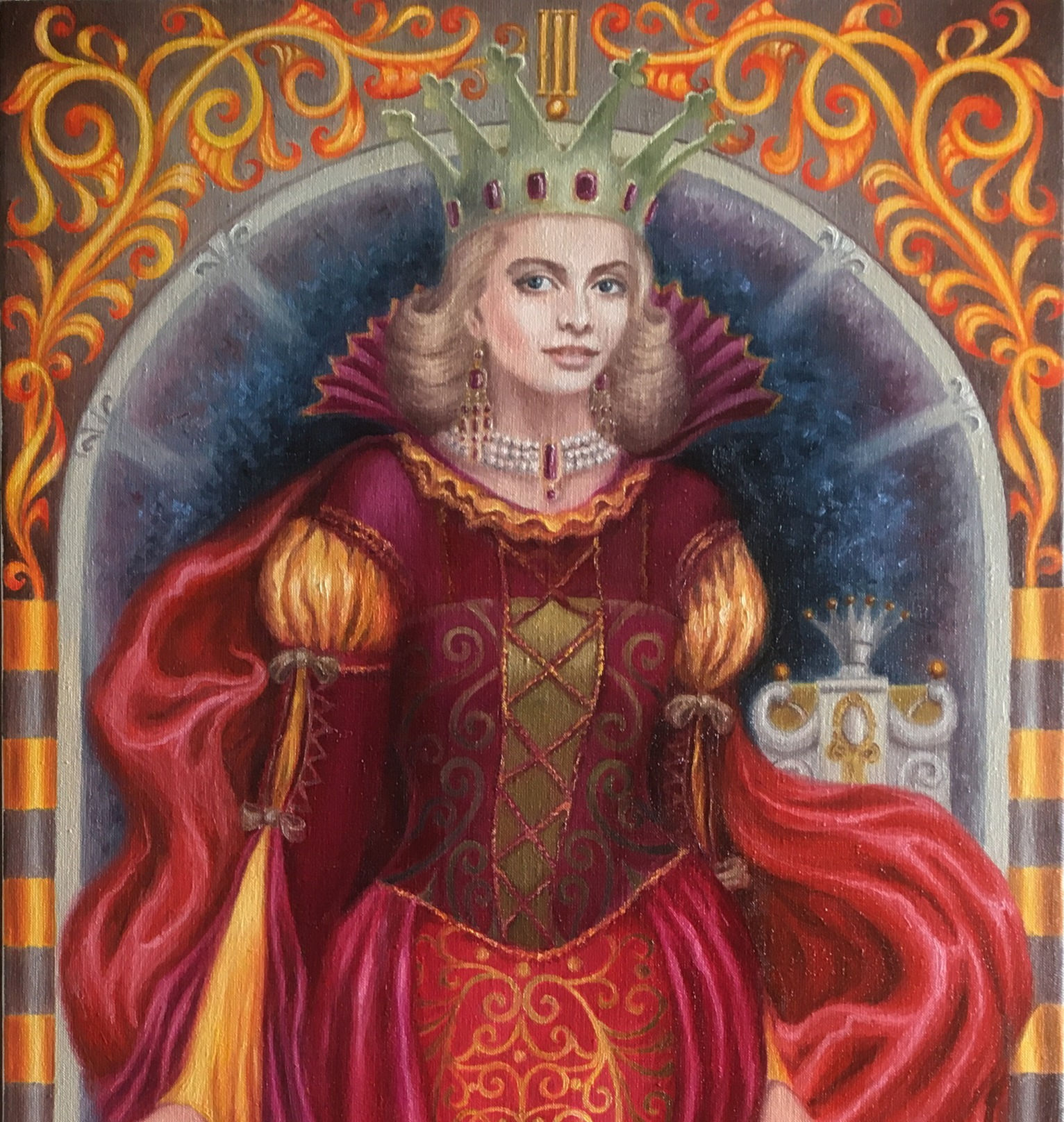Tarot card №3 The Queen. (60x120 cm)
