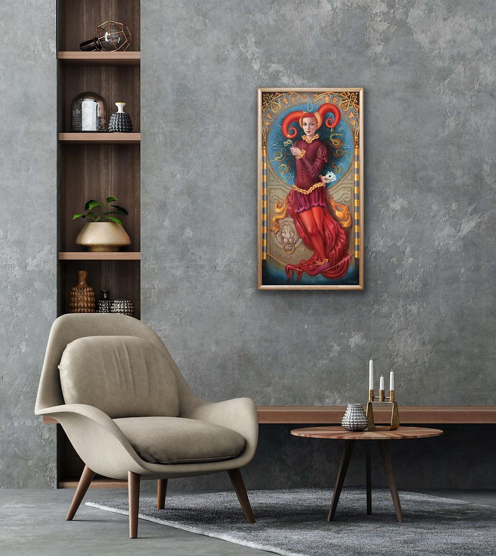 Thumbnail: Tarot card №0 The Fool (60x120 cm.)
