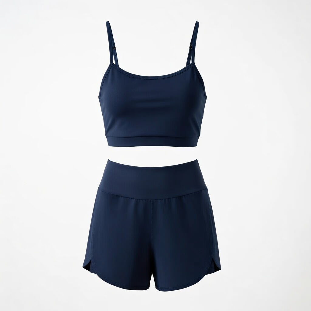 Conjunto top e shorts marinho